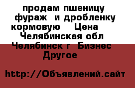 продам пшеницу (фураж) и дробленку кормовую. › Цена ­ 1 - Челябинская обл., Челябинск г. Бизнес » Другое   